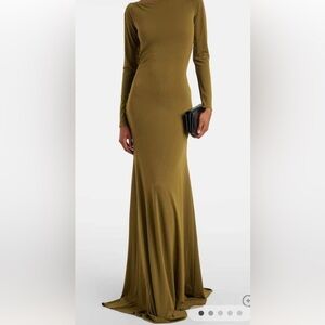 NWT JardinVue Jersey Backless Knotted Maxi Dress M L56